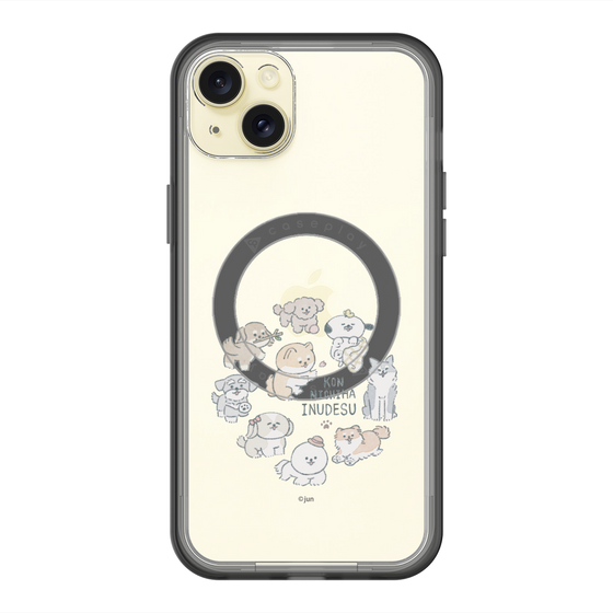 Slim Protection Premium Case with MagSafe［ Hello, It's Dog - All Together - Clear ］