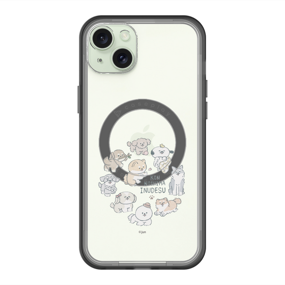 Slim Protection Premium Case with MagSafe［ Hello, It's Dog - All Together - Clear ］