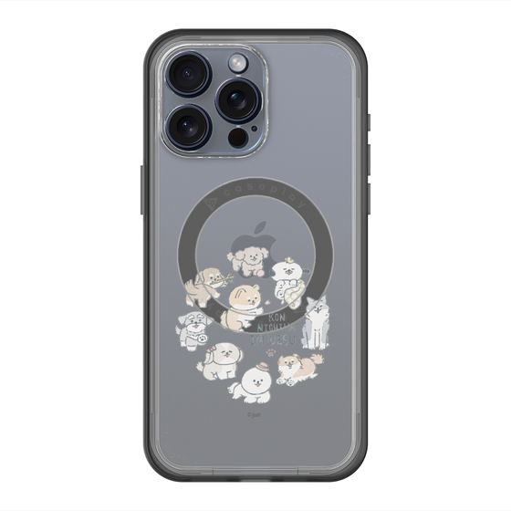 Slim Protection Premium Case with MagSafe［ Hello, It's Dog - All Together - Clear ］