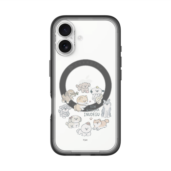 Slim Protection Premium Case with MagSafe［ Hello, It's Dog - All Together - Clear ］