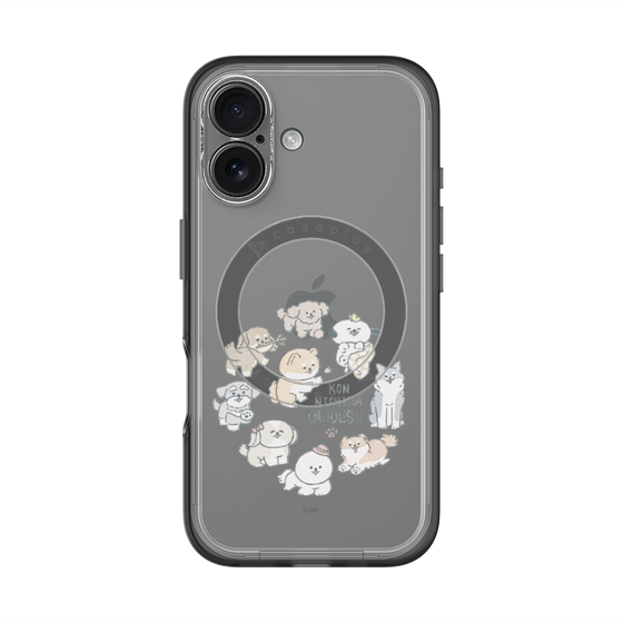 Slim Protection Premium Case with MagSafe［ Hello, It's Dog - All Together - Clear ］