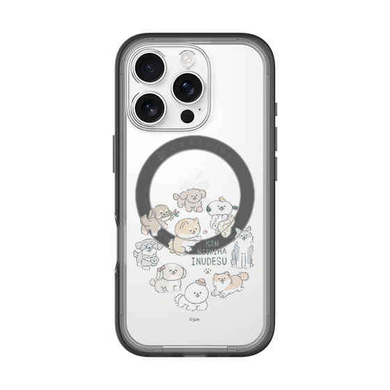 Slim Protection Premium Case with MagSafe［ Hello, It's Dog - All Together - Clear ］