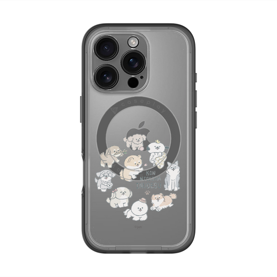 Slim Protection Premium Case with MagSafe［ Hello, It's Dog - All Together - Clear ］
