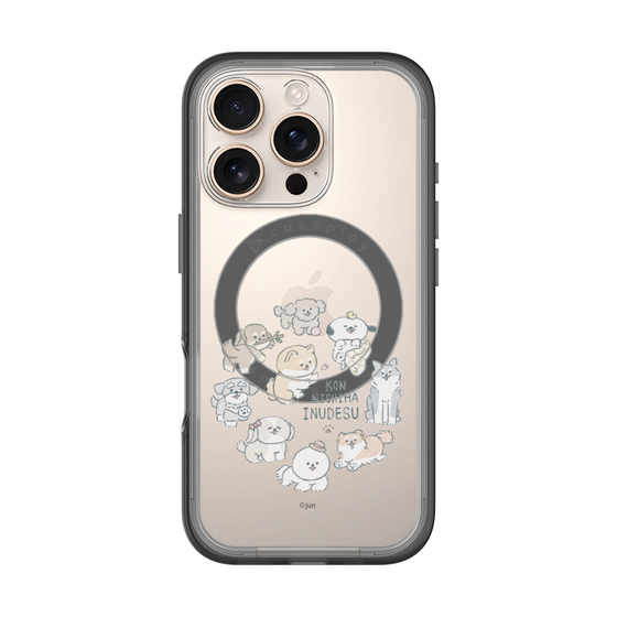 Slim Protection Premium Case with MagSafe［ Hello, It's Dog - All Together - Clear ］