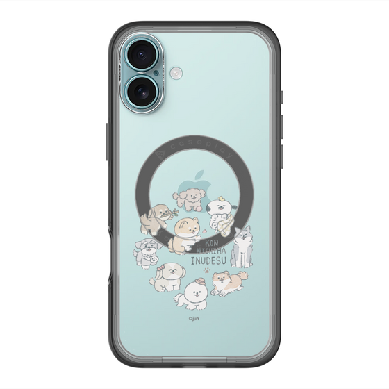 Slim Protection Premium Case with MagSafe［ Hello, It's Dog - All Together - Clear ］