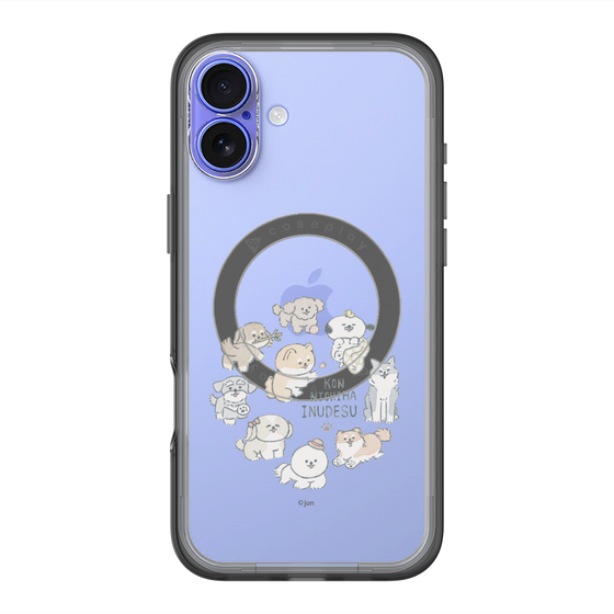 Slim Protection Premium Case with MagSafe［ Hello, It's Dog - All Together - Clear ］