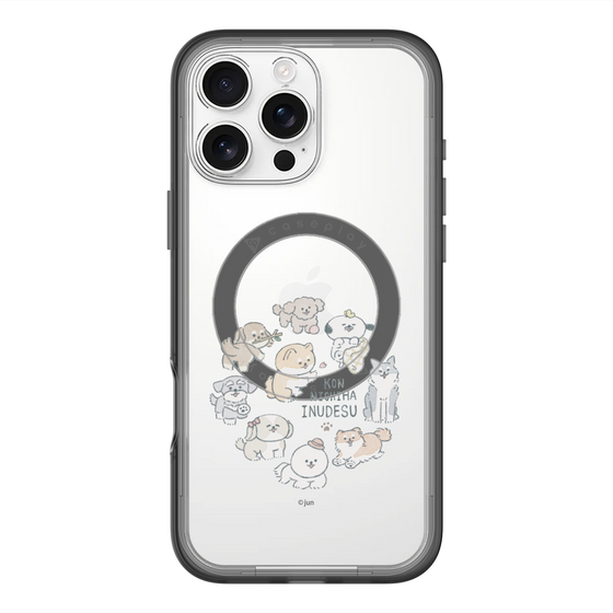 Slim Protection Premium Case with MagSafe［ Hello, It's Dog - All Together - Clear ］