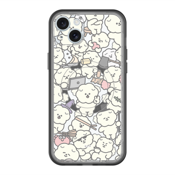 Slim Protection Premium Case with MagSafe［ Mossari Mosao - Fluffy - Clear ］