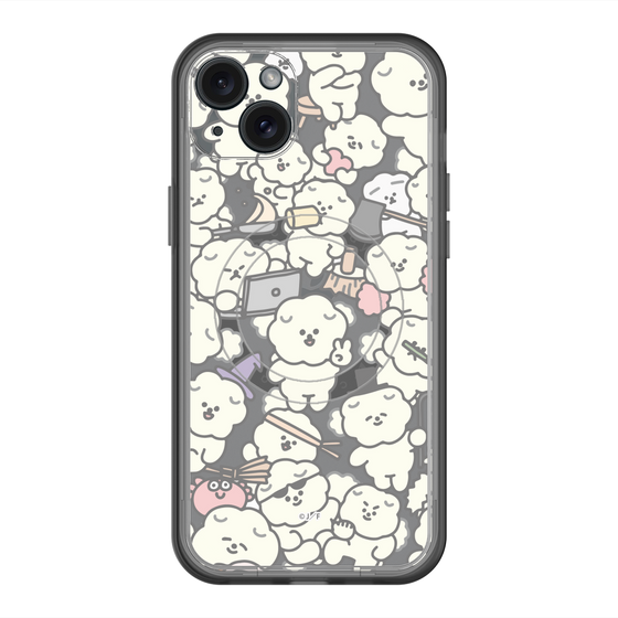 Slim Protection Premium Case with MagSafe［ Mossari Mosao - Fluffy - Clear ］