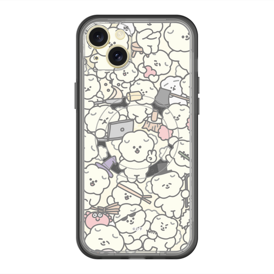Slim Protection Premium Case with MagSafe［ Mossari Mosao - Fluffy - Clear ］