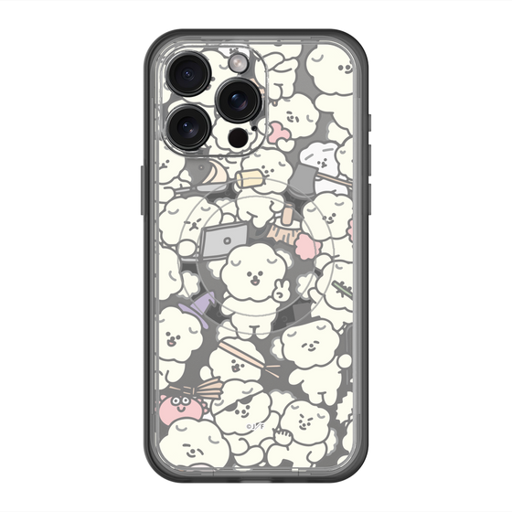 Slim Protection Premium Case with MagSafe［ Mossari Mosao - Fluffy - Clear ］