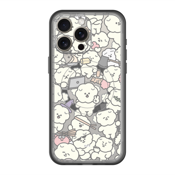 Slim Protection Premium Case with MagSafe［ Mossari Mosao - Fluffy - Clear ］