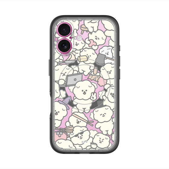 Slim Protection Premium Case with MagSafe［ Mossari Mosao - Fluffy - Clear ］