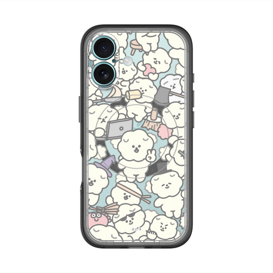 Slim Protection Premium Case with MagSafe［ Mossari Mosao - Fluffy - Clear ］