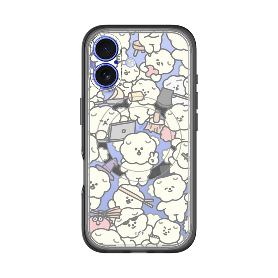 Slim Protection Premium Case with MagSafe［ Mossari Mosao - Fluffy - Clear ］
