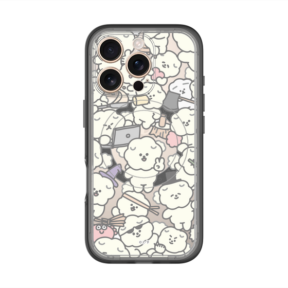 Slim Protection Premium Case with MagSafe［ Mossari Mosao - Fluffy - Clear ］