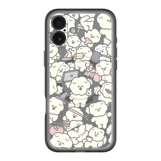 Slim Protection Premium Case with MagSafe［ Mossari Mosao - Fluffy - Clear ］