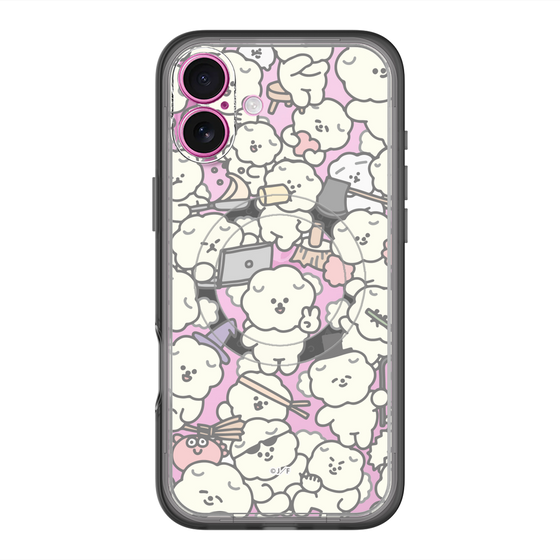 Slim Protection Premium Case with MagSafe［ Mossari Mosao - Fluffy - Clear ］