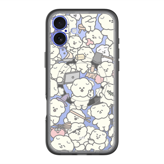 Slim Protection Premium Case with MagSafe［ Mossari Mosao - Fluffy - Clear ］