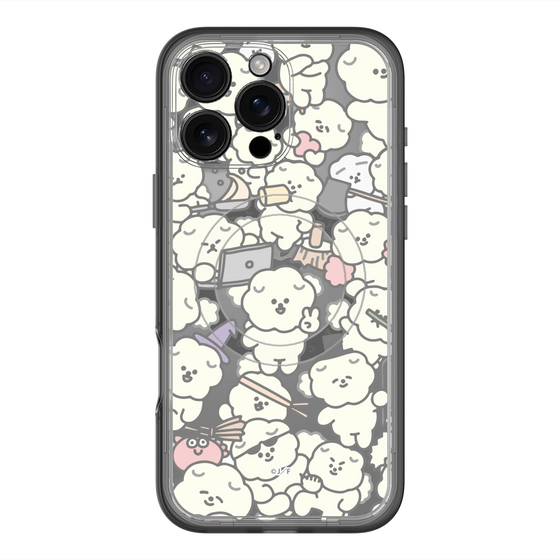 Slim Protection Premium Case with MagSafe［ Mossari Mosao - Fluffy - Clear ］