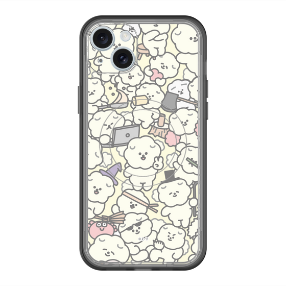 Slim Protection Premium Case with MagSafe［ Mossari Mosao - Fluffy - Beige ］