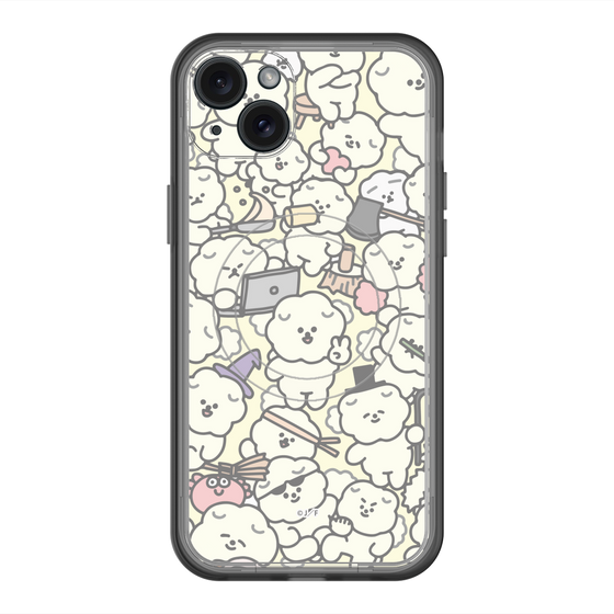 Slim Protection Premium Case with MagSafe［ Mossari Mosao - Fluffy - Beige ］