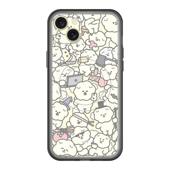 Slim Protection Premium Case with MagSafe［ Mossari Mosao - Fluffy - Beige ］