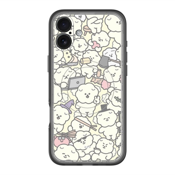 Slim Protection Premium Case with MagSafe［ Mossari Mosao - Fluffy - Beige ］