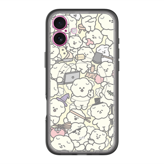 Slim Protection Premium Case with MagSafe［ Mossari Mosao - Fluffy - Beige ］