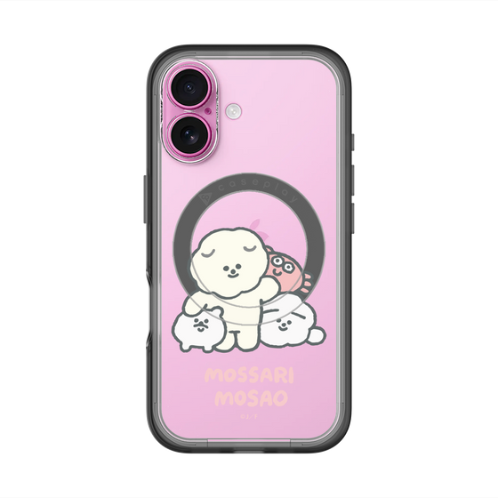 Slim Protection Premium Case with MagSafe［ Mossari Mosao - Everyone Together - Clear ］