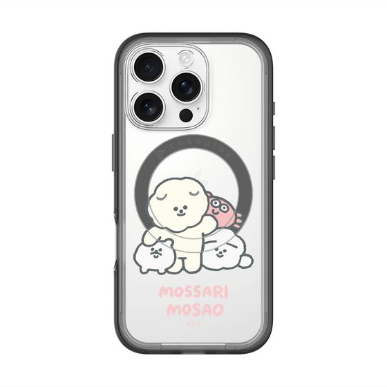 Slim Protection Premium Case with MagSafe［ Mossari Mosao - Everyone Together - Clear ］