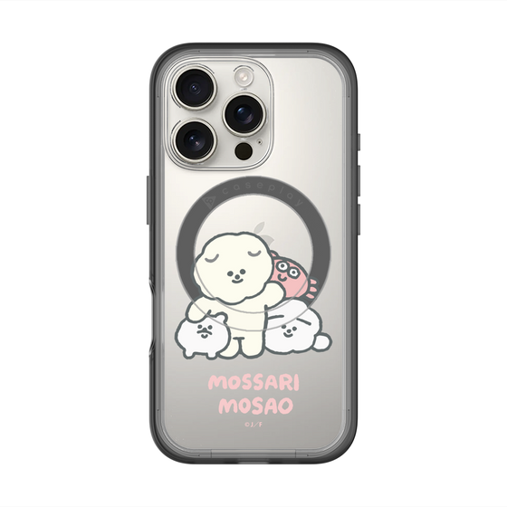 Slim Protection Premium Case with MagSafe［ Mossari Mosao - Everyone Together - Clear ］