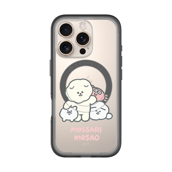 Slim Protection Premium Case with MagSafe［ Mossari Mosao - Everyone Together - Clear ］