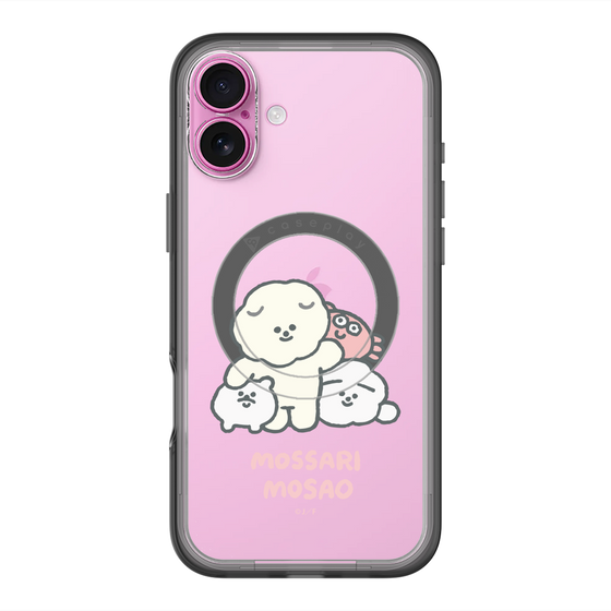 Slim Protection Premium Case with MagSafe［ Mossari Mosao - Everyone Together - Clear ］