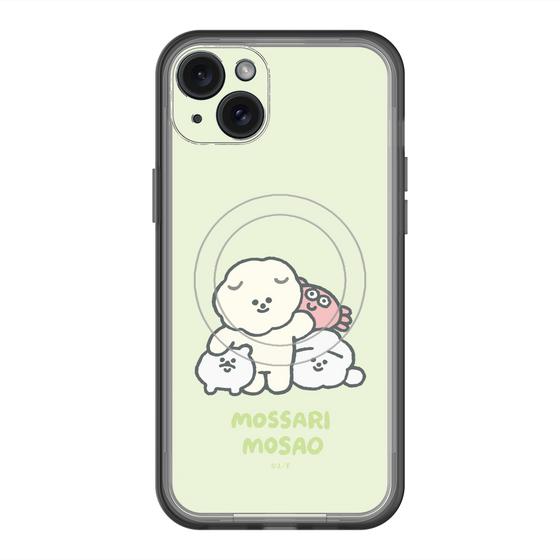 Slim Protection Premium Case with MagSafe［ Mossari Mosao - Everyone Together - Green ］