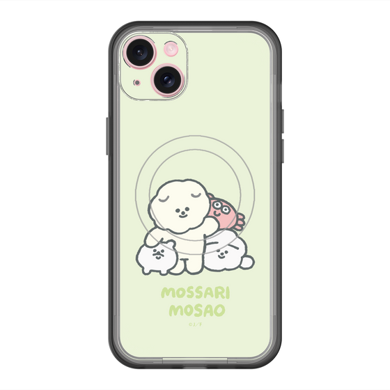 Slim Protection Premium Case with MagSafe［ Mossari Mosao - Everyone Together - Green ］