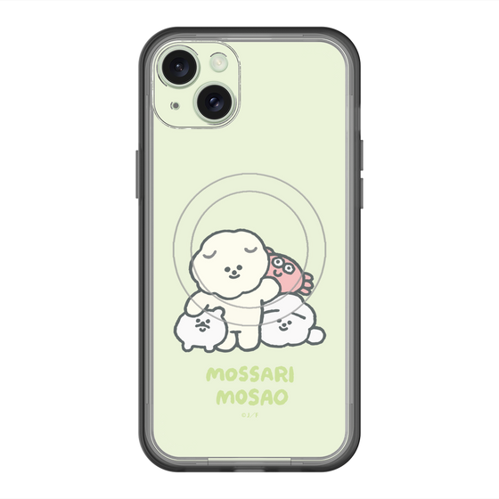 Slim Protection Premium Case with MagSafe［ Mossari Mosao - Everyone Together - Green ］