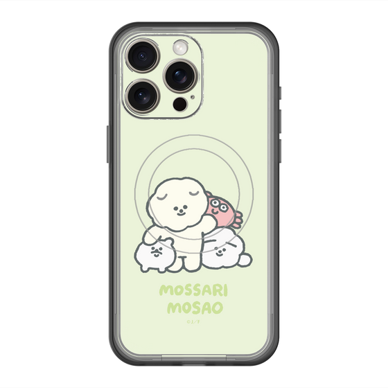 Slim Protection Premium Case with MagSafe［ Mossari Mosao - Everyone Together - Green ］