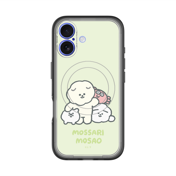 Slim Protection Premium Case with MagSafe［ Mossari Mosao - Everyone Together - Green ］
