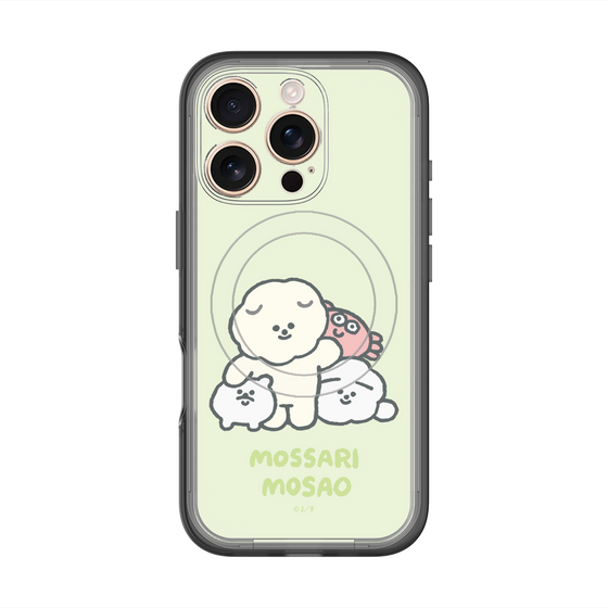 Slim Protection Premium Case with MagSafe［ Mossari Mosao - Everyone Together - Green ］