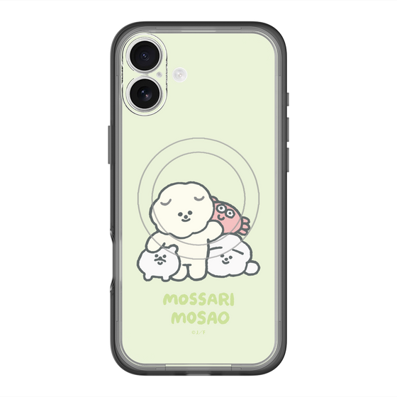 Slim Protection Premium Case with MagSafe［ Mossari Mosao - Everyone Together - Green ］
