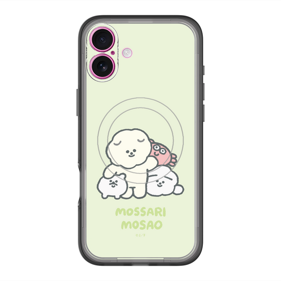 Slim Protection Premium Case with MagSafe［ Mossari Mosao - Everyone Together - Green ］