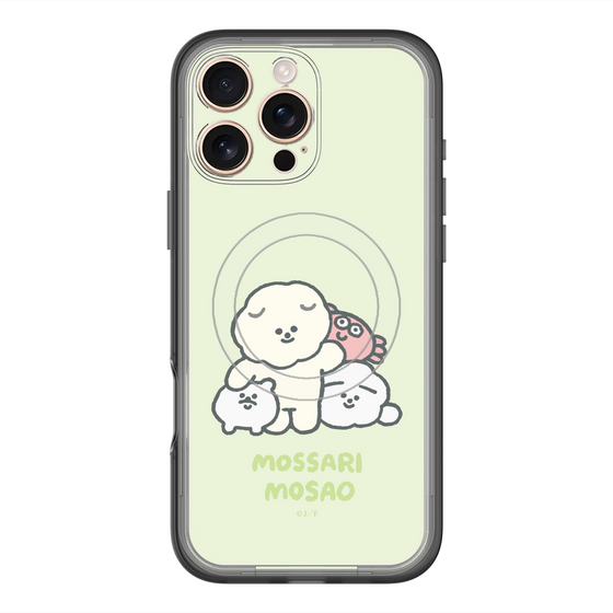 Slim Protection Premium Case with MagSafe［ Mossari Mosao - Everyone Together - Green ］