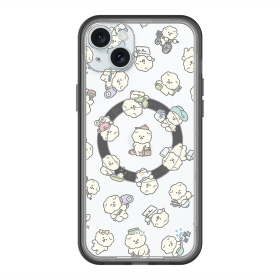Slim Protection Premium Case with MagSafe［ Mossari Mosao - Lots of Mosao - Clear ］