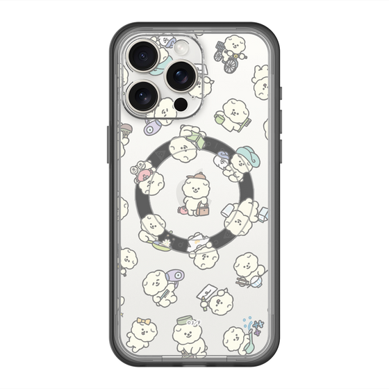 Slim Protection Premium Case with MagSafe［ Mossari Mosao - Lots of Mosao - Clear ］