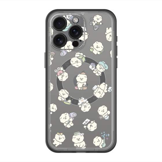 Slim Protection Premium Case with MagSafe［ Mossari Mosao - Lots of Mosao - Clear ］