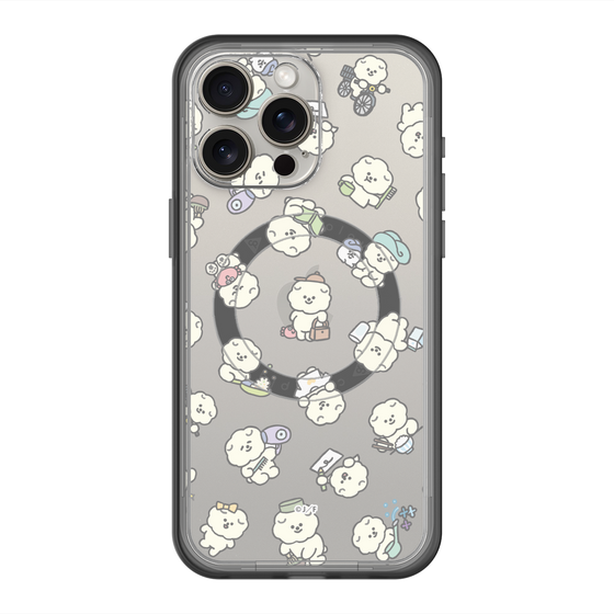 Slim Protection Premium Case with MagSafe［ Mossari Mosao - Lots of Mosao - Clear ］