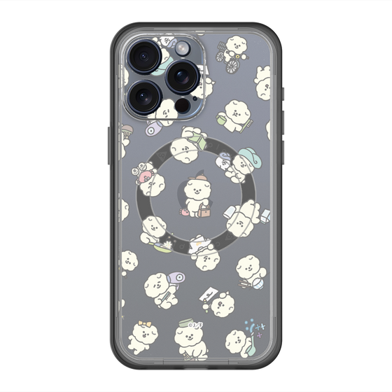 Slim Protection Premium Case with MagSafe［ Mossari Mosao - Lots of Mosao - Clear ］