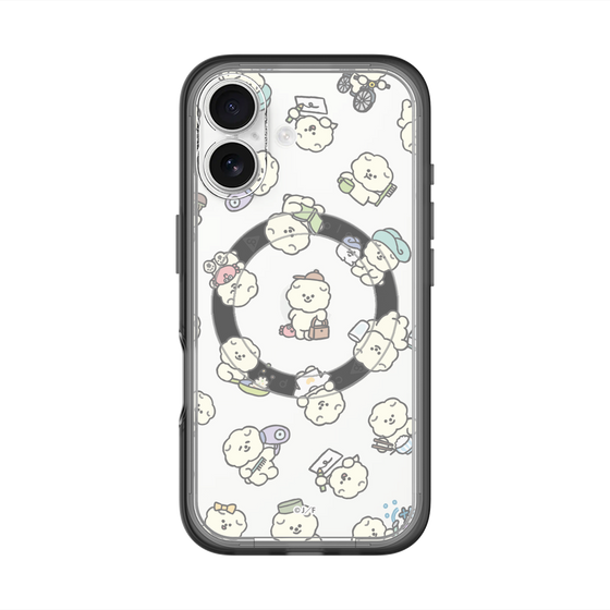 Slim Protection Premium Case with MagSafe［ Mossari Mosao - Lots of Mosao - Clear ］