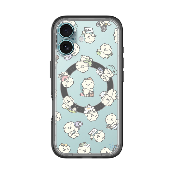 Slim Protection Premium Case with MagSafe［ Mossari Mosao - Lots of Mosao - Clear ］